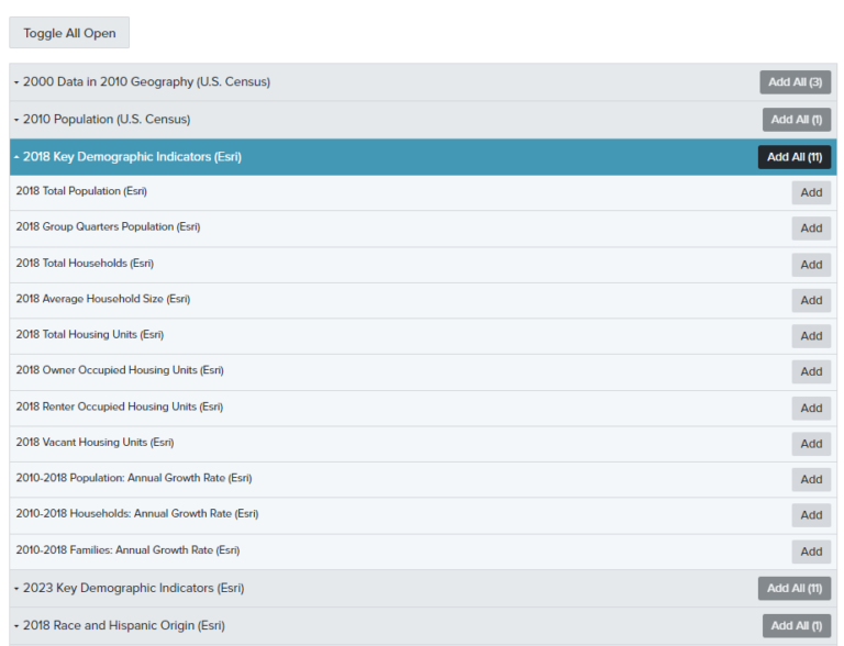 Create a Custom Demographic Report Buildings and Sites Help